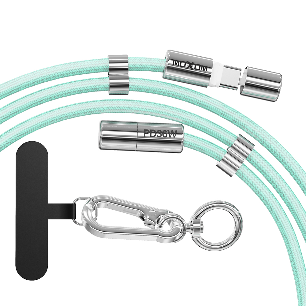 USB data kabal Moxom MX-CB313 Type-C to Lightning strap plavi