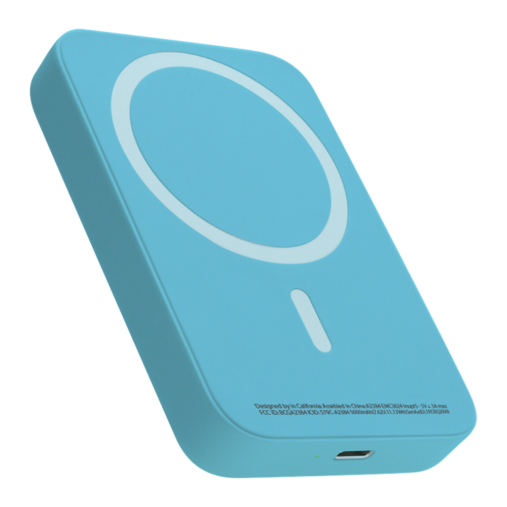 Power bank MagSafe 15W 5000 mAh svetlo plavi