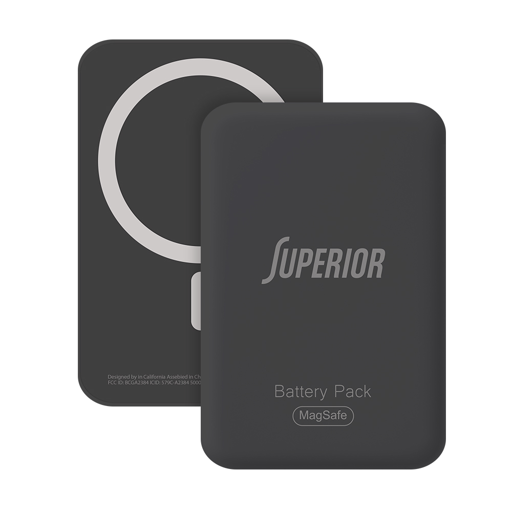 Power bank MagSafe Superior 15W 5000 mAh crni