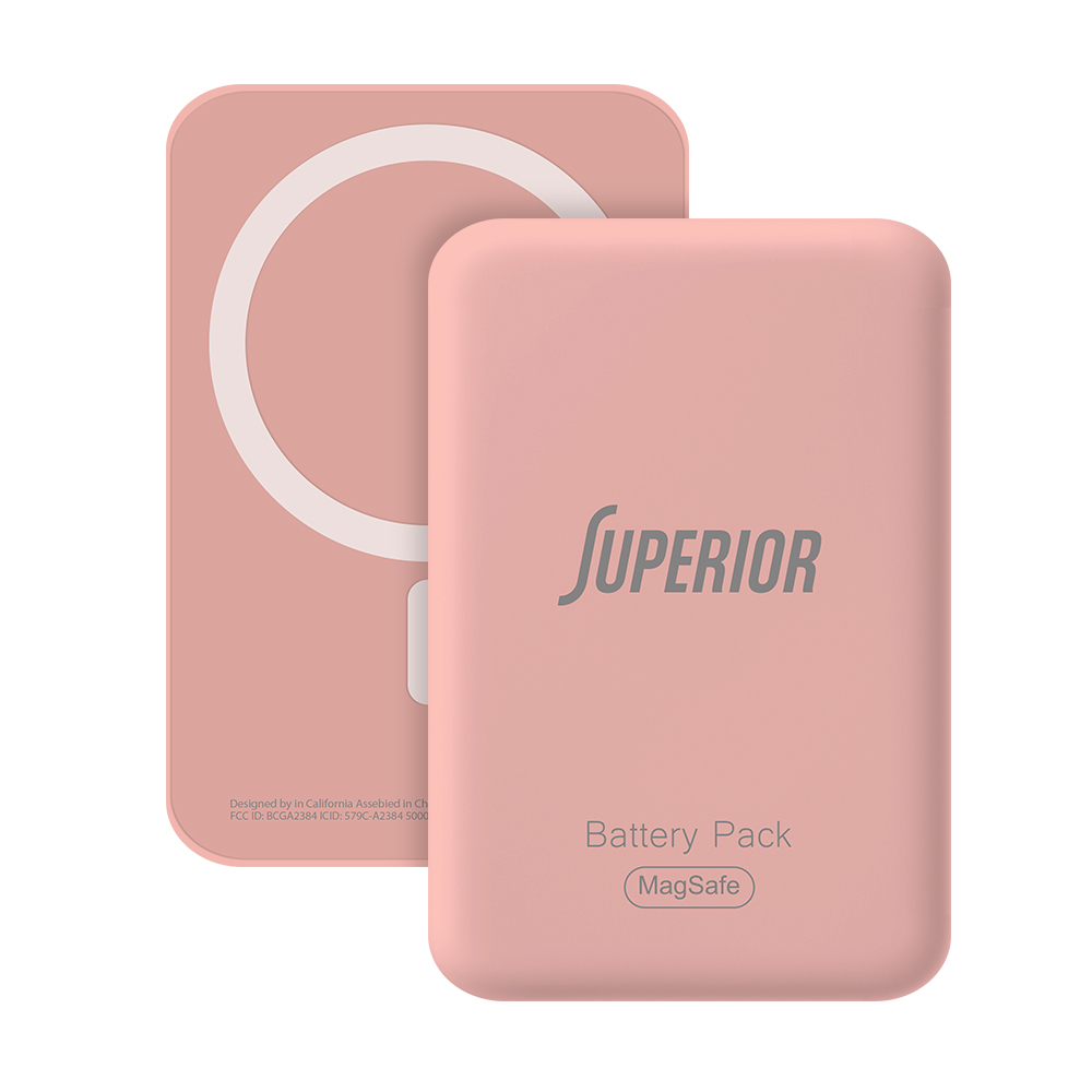 Power bank MagSafe Superior 15W 5000 mAh roze