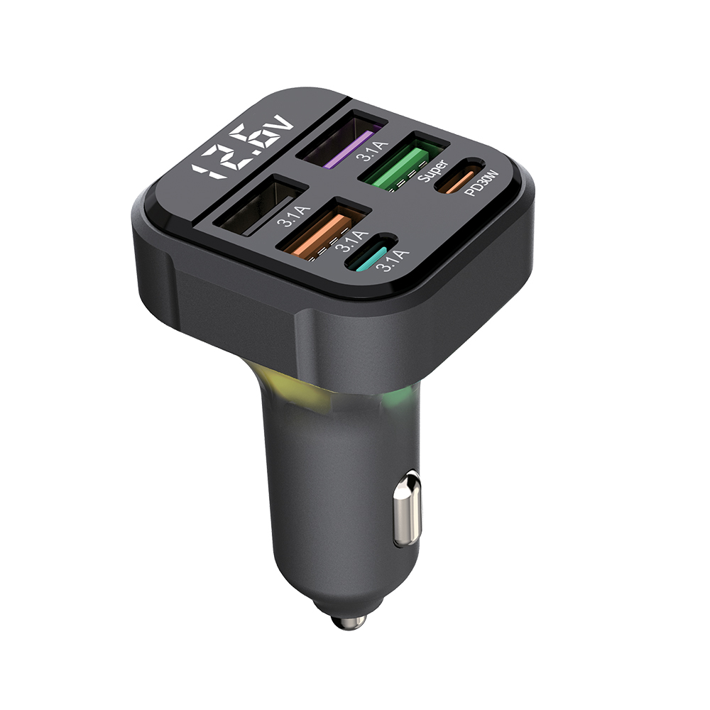 Auto punjac Superior K35 5V 3.1A  PD 30W crni