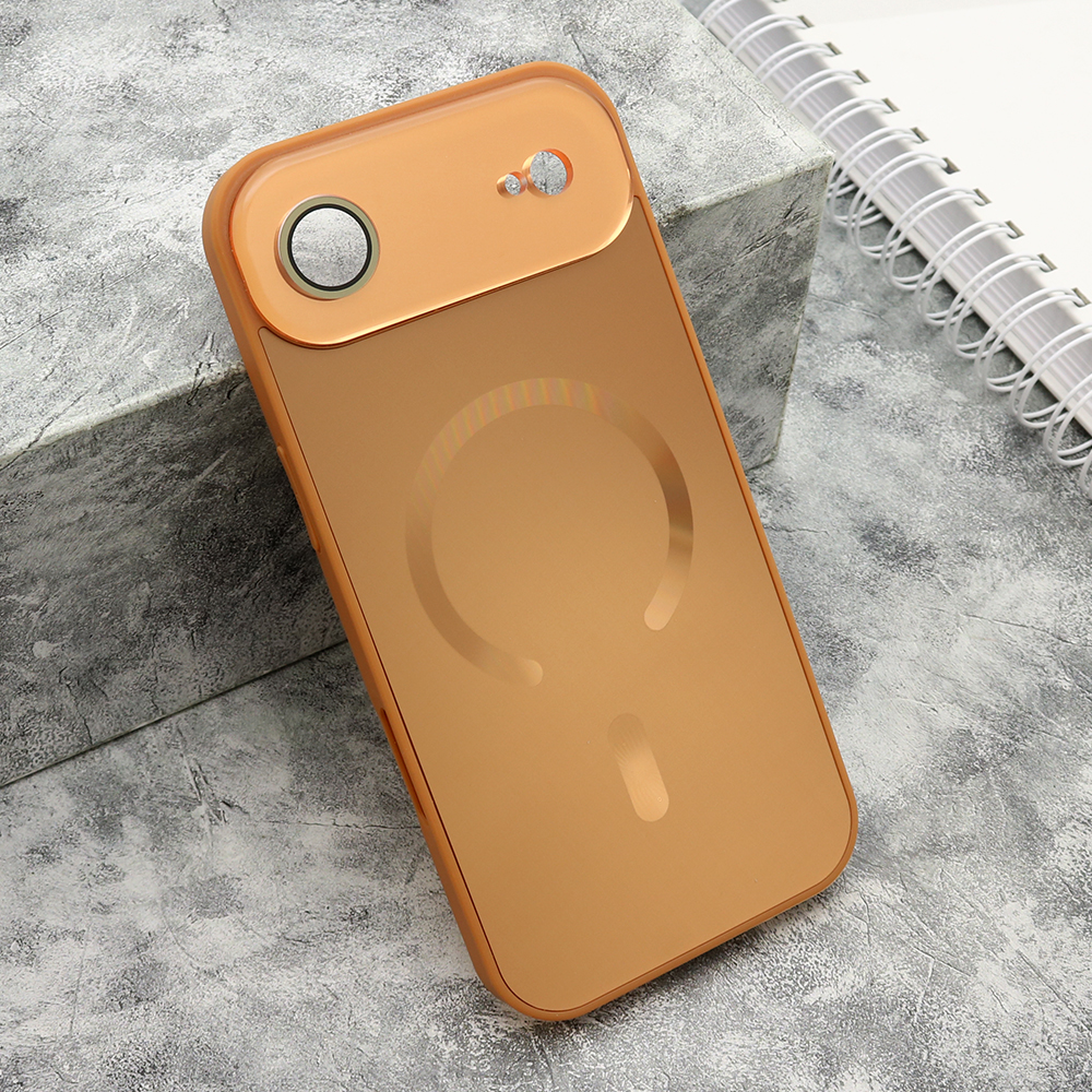Futrola COLOR METAL Magsafe za iPhone AIR (6.6) narandzasta