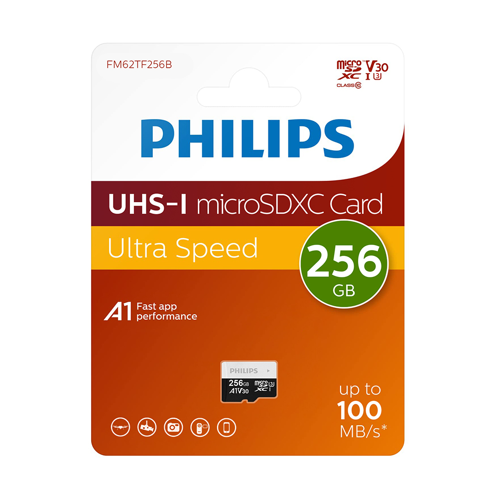Memorijska kartica PHILIPS Micro SD 256GB V30 ULTRA SPEED (FM62TF256B/93)