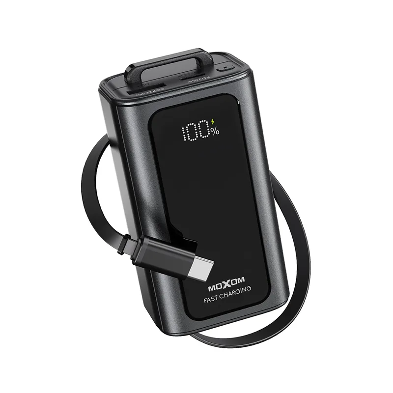 Power Bank Moxom MX-PB166 Hurricane PD 20W + QC 22.5W 10000mAh crni